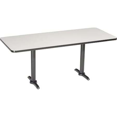 Interion By Global Industrial Dining Table, 30 in W, 60 in L, 29 in H 695670GY